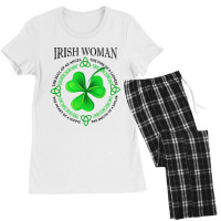 Irish Woman The Soul Of An Angel The Fire Of A Lioness Women's Pajamas Set | Artistshot