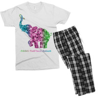 Elephant With Flower Metastatic Breast Cancer Awareness T Shirt Men's T-shirt Pajama Set | Artistshot