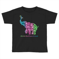 Elephant With Flower Metastatic Breast Cancer Awareness T Shirt Toddler T-shirt | Artistshot