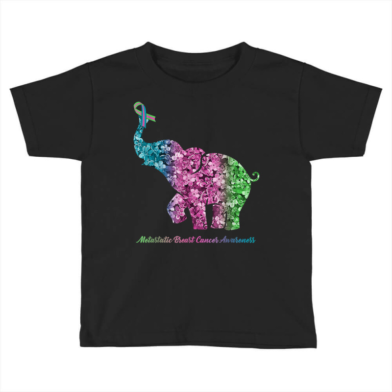 Elephant With Flower Metastatic Breast Cancer Awareness T Shirt Toddler T-shirt by BeanblossomSheldon | Artistshot