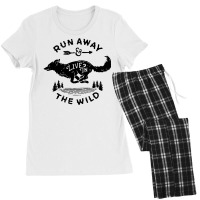 Run Away Live In The Wild Women's Pajamas Set | Artistshot