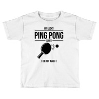 Funny Lucky Ping Pong Gift For Table Tennis Player Men Women T Shirt Toddler T-shirt | Artistshot