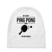 Funny Lucky Ping Pong Gift For Table Tennis Player Men Women T Shirt Baby Beanies | Artistshot