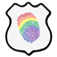 Lgbt Flag Fingerprint Proud Lgbt Pride Gifts Tee T Shirt Shield Patch | Artistshot