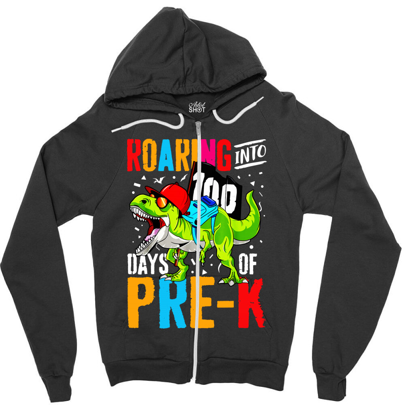 T Rex Dinosaur Boys Zipper Hoodie | Artistshot