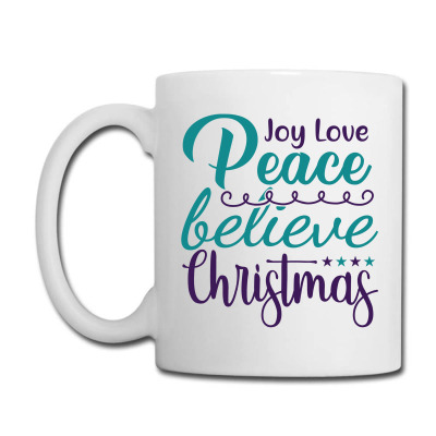 Joy Love Peace Believe Christmas Coffee Mug Designed By Gnuh79