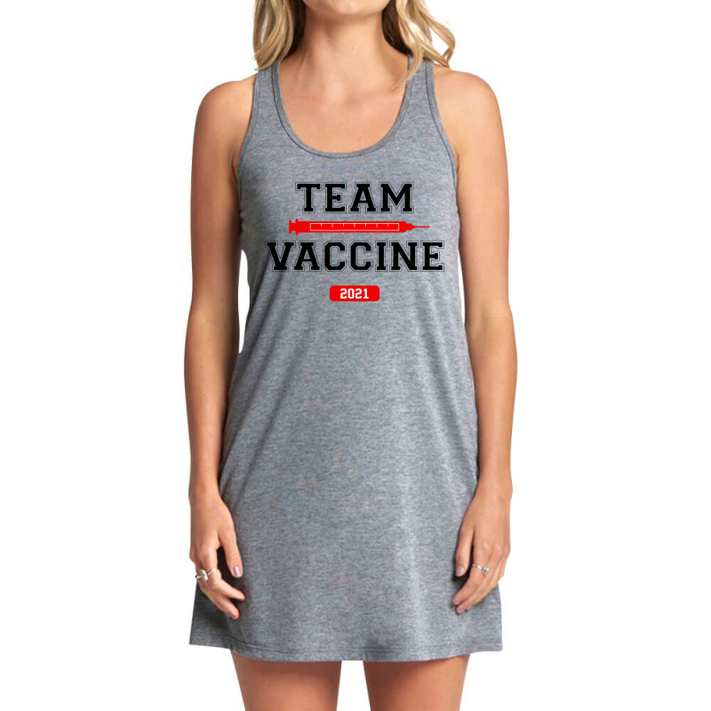 Team Vaccine Vaccinated Pro Tank Dress by Mito220 | Artistshot