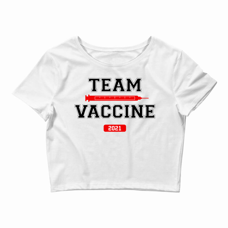 Team Vaccine Vaccinated Pro Crop Top by Mito220 | Artistshot