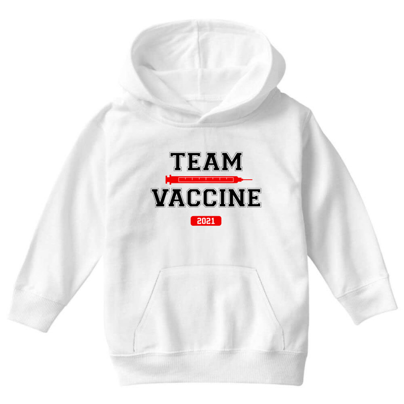 Team Vaccine Vaccinated Pro Youth Hoodie by Mito220 | Artistshot