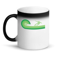 1970s Retro Skateboarder Skateboarding 23418459 Magic Mug | Artistshot