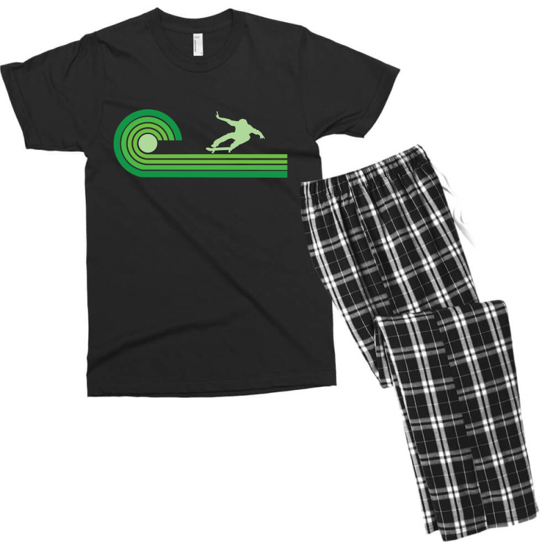 1970s Retro Skateboarder Skateboarding 23418459 Men's T-shirt Pajama Set | Artistshot