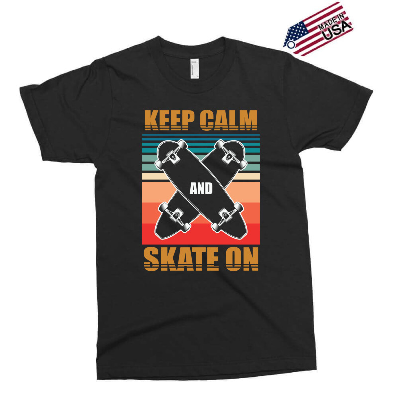 Cool Skateboarding Keep Calm 23418410 Exclusive T-shirt | Artistshot