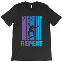 Kick Flip Repeat Vintage Skateboarding 23418403 T-shirt | Artistshot