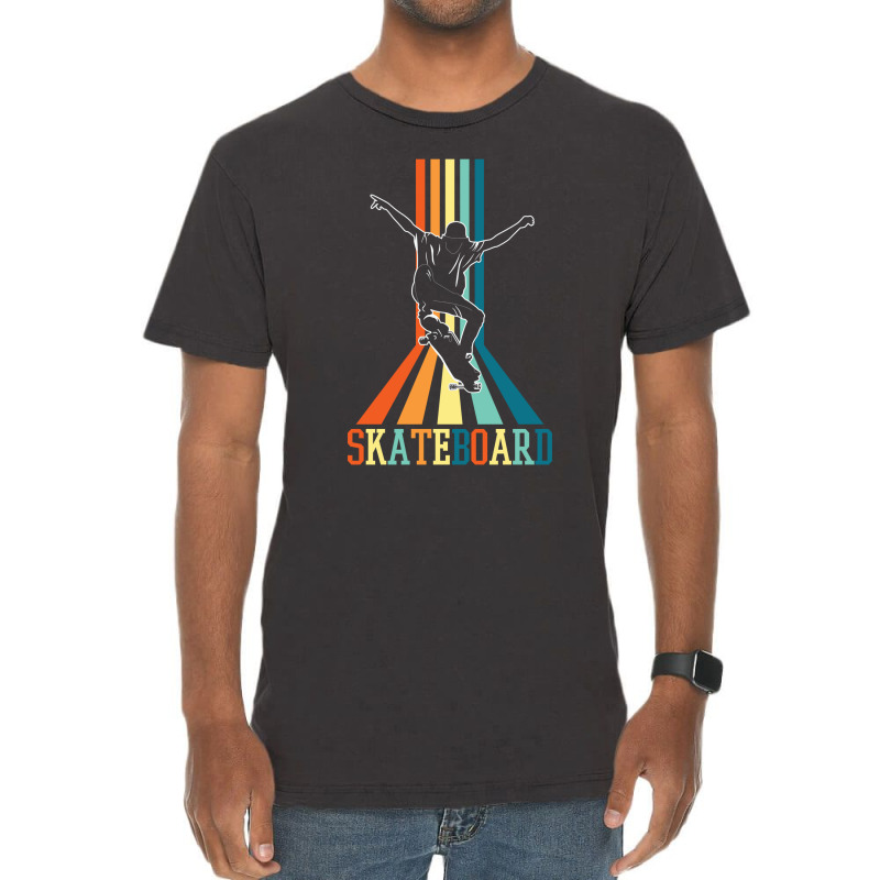 Retro Skateboard Skateboarding 23418449 Vintage T-shirt | Artistshot