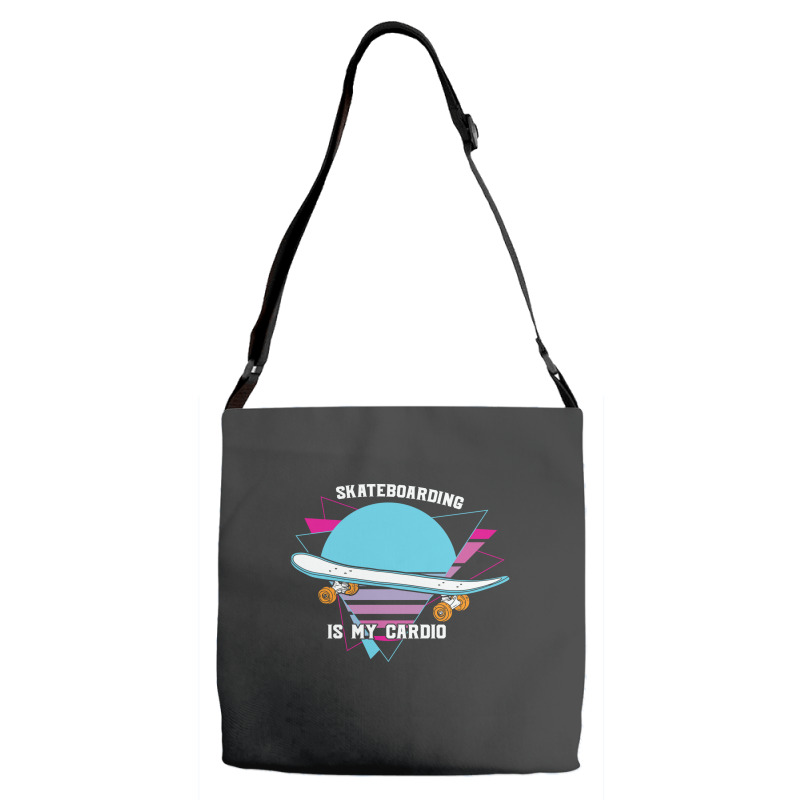 Skateboarding Is My Cardio Cool 23418390 Adjustable Strap Totes | Artistshot