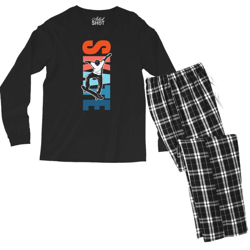 Skate For Skateboarder Skateboarding 23418422 Men's Long Sleeve Pajama Set | Artistshot