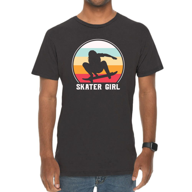 Skater Girl Skateboard Skateboarding 23418469 Vintage T-shirt | Artistshot