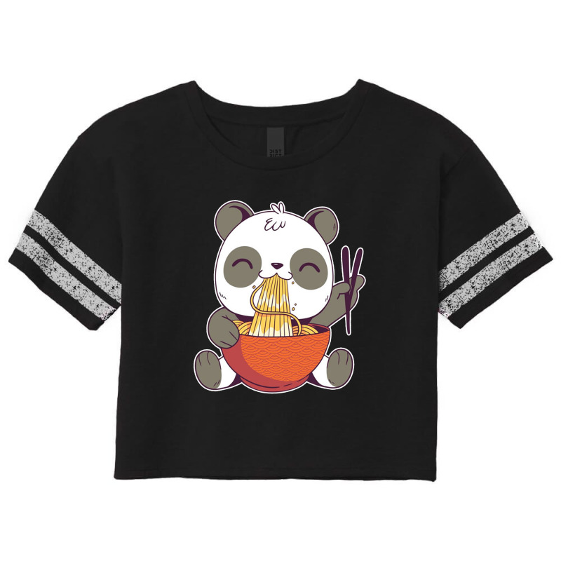 Ramen Panda Scorecard Crop Tee by Owen | Artistshot