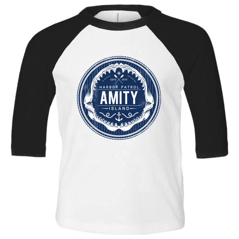 Amity Island Harbor Patrol Toddler 3/4 Sleeve Tee by Austiner | Artistshot