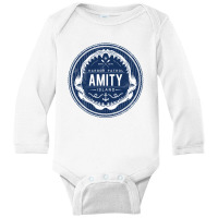 Amity Island Harbor Patrol Long Sleeve Baby Bodysuit | Artistshot