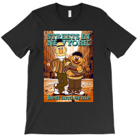 Bert And Ernie Streets In New York T-shirt | Artistshot