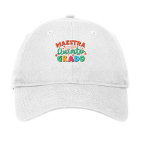 Womens Maestra 5 Quinto Grado Bilingual Teacher Maestra Bilingue T Shi Adjustable Cap | Artistshot