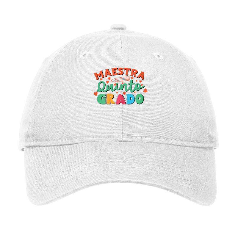 Womens Maestra 5 Quinto Grado Bilingual Teacher Maestra Bilingue T Shi Adjustable Cap by ranmarbunathoo90 | Artistshot