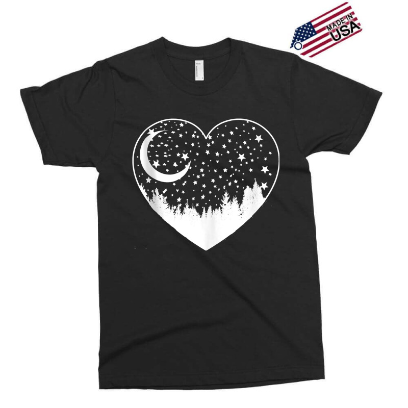 Love Outdoors On Moonlit Night, Crescent Moon, Stars, Forest Tank Top Exclusive T-shirt by BeanblossomSheldon | Artistshot