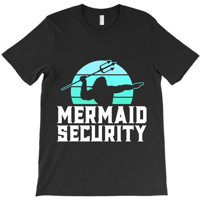 Mermaid Security Shirt Mens Boys Swimmer Dad Merdad Trident T Shirt T-shirt | Artistshot