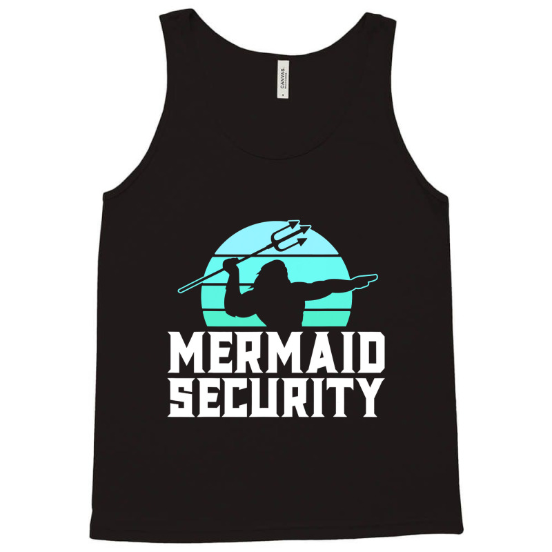 Mermaid Security Shirt Mens Boys Swimmer Dad Merdad Trident T Shirt Tank Top | Artistshot