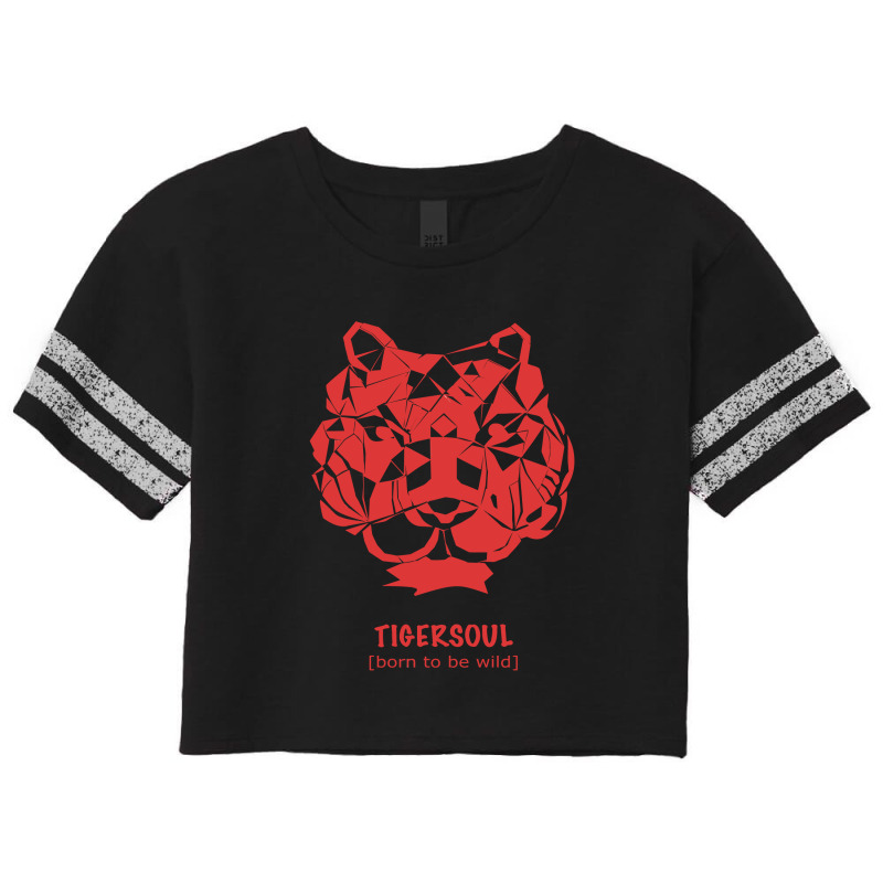 Tiger Soul Futuristic Scorecard Crop Tee by SugarMoon | Artistshot