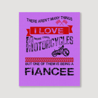 This Fiance Loves Motorcycles Portrait Canvas Print | Artistshot