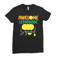 Awesome Lemonade Squad Lemon Lovers Group Matching Ladies Fitted T-shirt | Artistshot