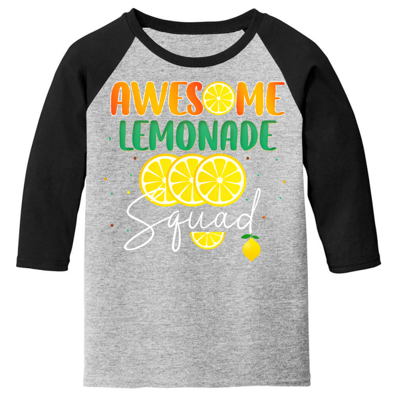 Awesome Lemonade Squad Lemon Lovers Group Matching Youth 3/4 Sleeve by LalalaBoutique | Artistshot