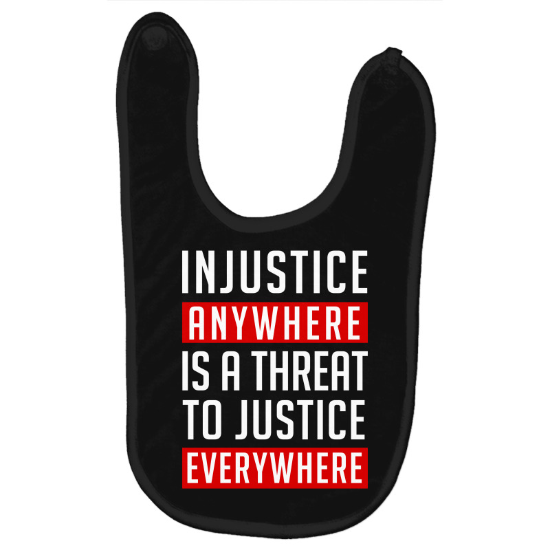 Injustice Anywhere   Martin Luther King Baby Bibs by Blue | Artistshot