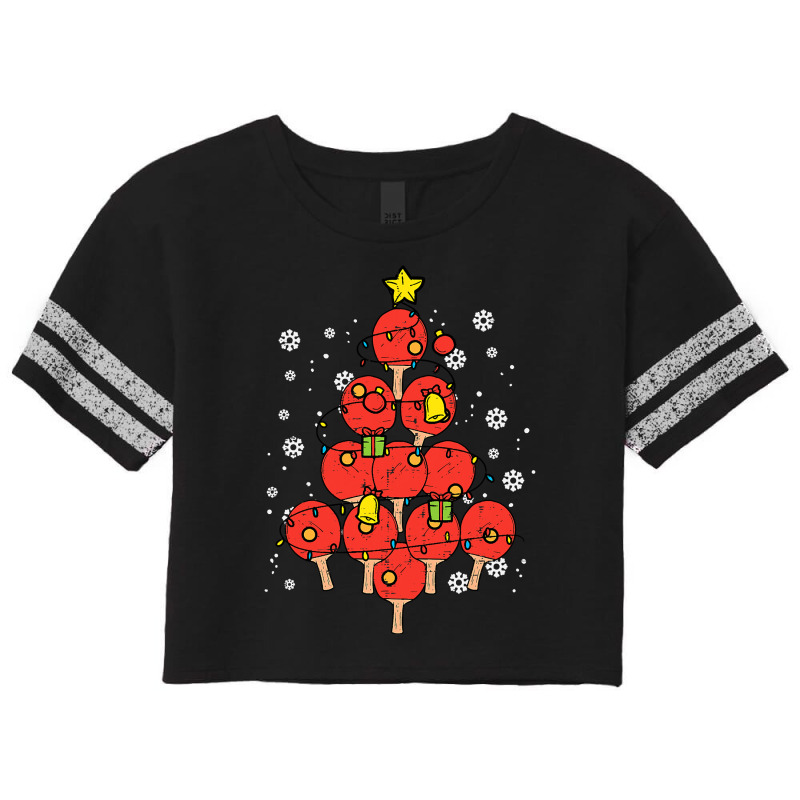 Ping Pong Christmas Tree Xmas Pajamas Pjs Table Tennis T Shirt Scorecard Crop Tee by longduong89 | Artistshot