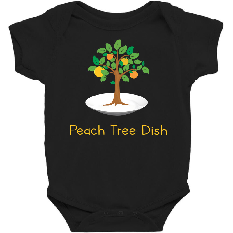 Peach Tree Dish Sarcastic Witty Humor Petri Dish Long Sleeve T Shirt Baby Bodysuit by BeanblossomSheldon | Artistshot