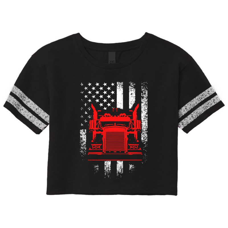 Us Trucking Scorecard Crop Tee by Firework Tess | Artistshot