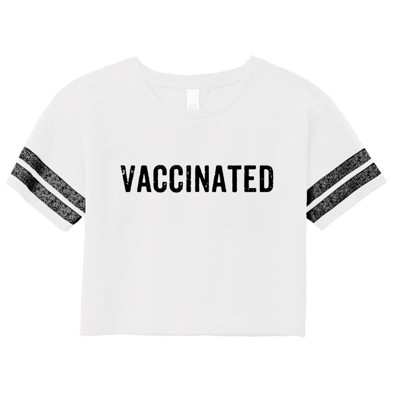 Vaccinated Pro Vaccine Scorecard Crop Tee by Firework Tess | Artistshot