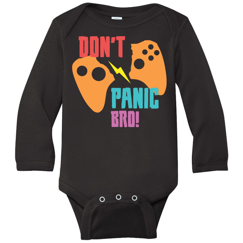 Don't Panic Bro Long Sleeve Baby Bodysuit by cagurdenny | Artistshot