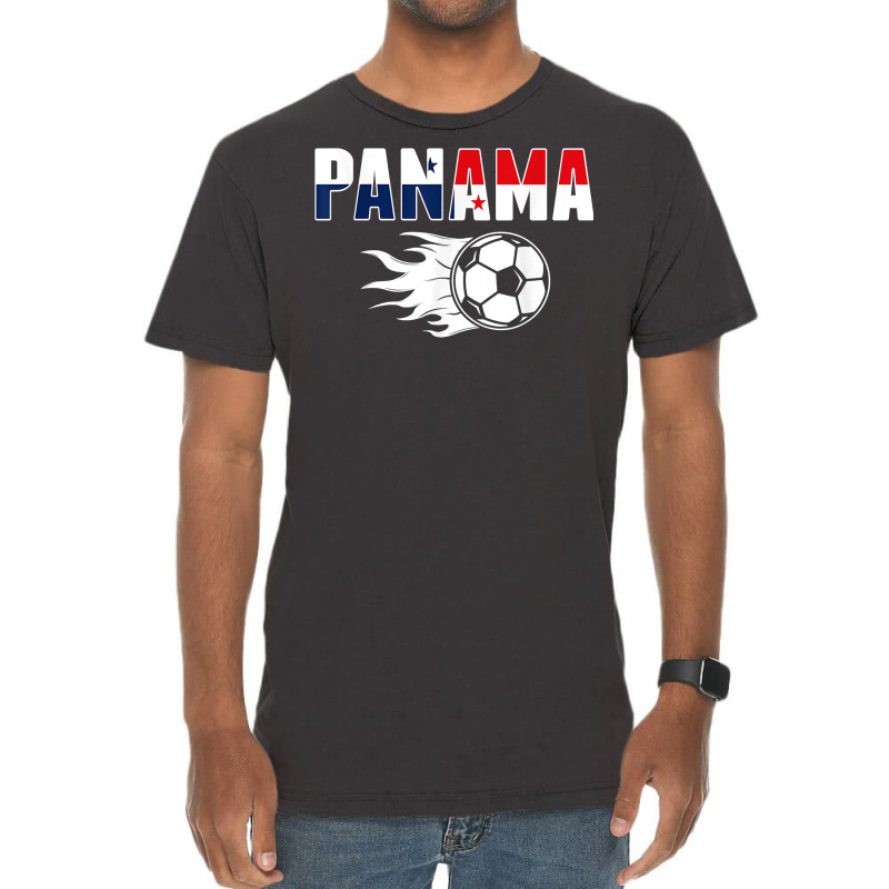 Proud Panama Soccer Fans Jersey   Panamanian Football Lovers T Shirt Vintage T-Shirt by TappanSajan | Artistshot