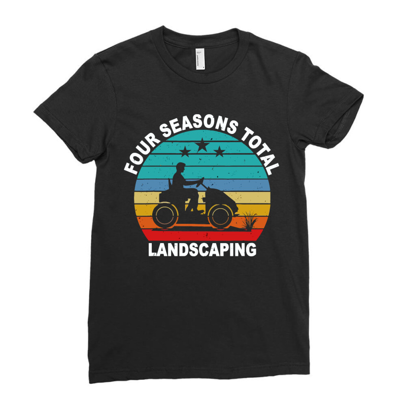 Four Season Total Landscaping Ladies Fitted T-Shirt by cagurdenny | Artistshot