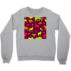 Animals Silhouette Pattern Crewneck Sweatshirt | Artistshot