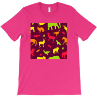 Animals Silhouette Pattern T-shirt | Artistshot