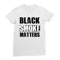 Black Smoke Matters Diesel Trucks Trucker Ladies Fitted T-shirt | Artistshot