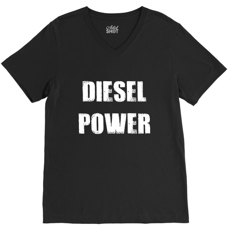 Diesel Power Truck Mechanic V-Neck Tee by Sutra Lotus Co | Artistshot