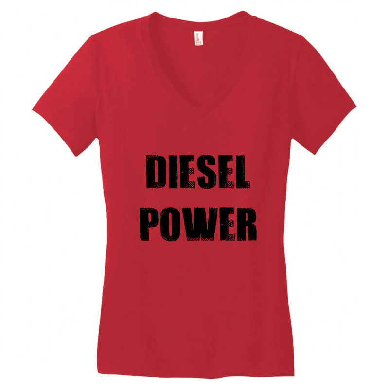 Diesel Power Truck Mechanic Women's V-Neck T-Shirt by Sutra Lotus Co | Artistshot