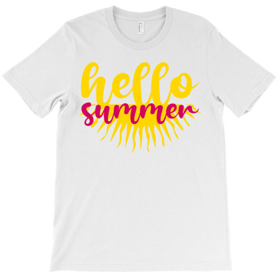 Summer Beach Salty Beach Summer Shirt Beach Babe Hello Summer T-shirt Designed By Zeyneb Ela