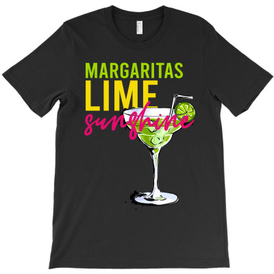 Summer Beach Salty Beach Summer Shirt Beach Babe Margaritas Lime Sunsh T-shirt Designed By Zeyneb Ela