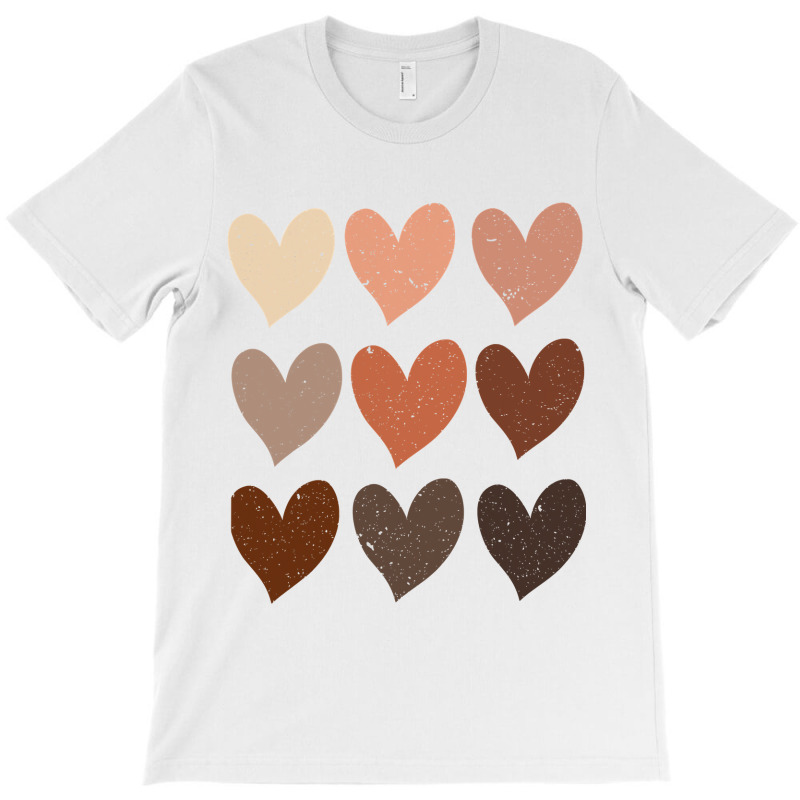 Diversity Hearts, Skin Tone Hearts T-shirt | Artistshot